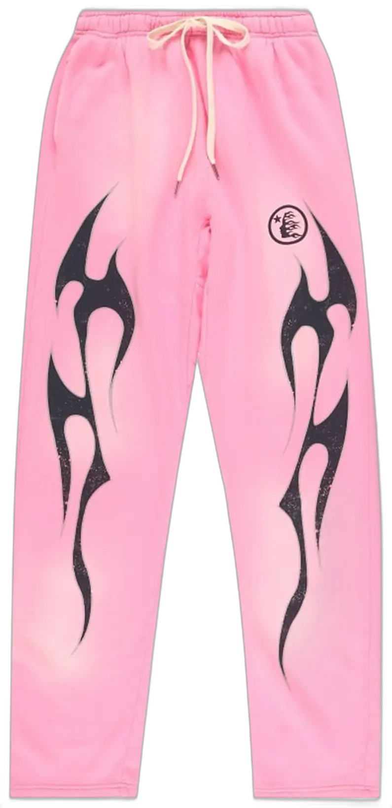 Hellstar Flame Sweatpants Pink Black